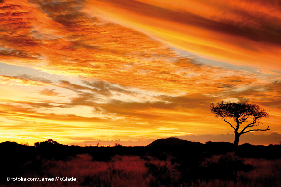 Sonnenutergang Südafrika